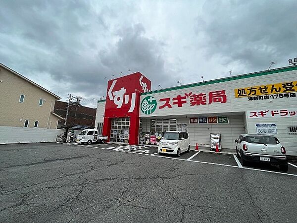 画像19:ドラッグストア 「スギ薬局津新町店まで649m」