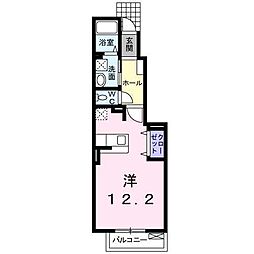 サフラン ワンルームの間取図画像