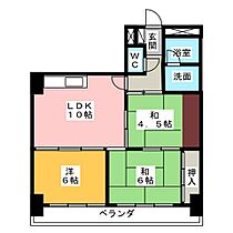 マンション光洋白子  ｜ 三重県鈴鹿市白子町（賃貸マンション3LDK・4階・60.33㎡） その2