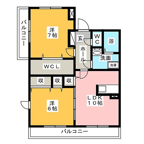 ルミエール栄 ｜三重県鈴鹿市長太栄町２丁目(賃貸マンション2LDK・1階・58.22㎡)の写真 その2