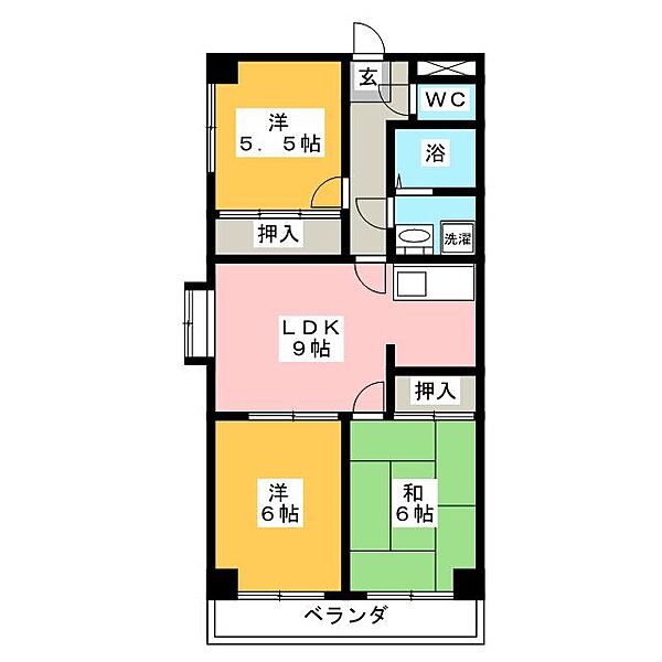 ラ・グラシューズ ｜三重県鈴鹿市道伯町(賃貸マンション3LDK・4階・58.32㎡)の写真 その2