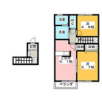 サンガーデン  ｜ 三重県鈴鹿市江島町（賃貸アパート2LDK・2階・54.23㎡） その2