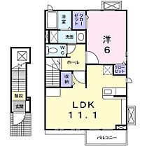 ポーラスター  ｜ 三重県鈴鹿市岸岡町（賃貸アパート1LDK・2階・46.09㎡） その2