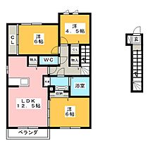 ベルツリー  ｜ 三重県鈴鹿市野町西３丁目（賃貸アパート3LDK・2階・74.06㎡） その2