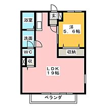 ポワソンボワールB  ｜ 三重県鈴鹿市岸岡町（賃貸マンション1LDK・1階・52.17㎡） その2