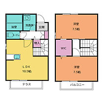 フロンス Ｃ ｜ 三重県鈴鹿市竹野１丁目24-2（賃貸テラスハウス2LDK・1階・65.54㎡） その2