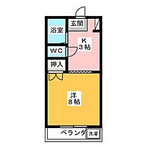 ハイツ千里  ｜ 三重県津市河芸町千里ヶ丘（賃貸マンション1K・2階・25.20㎡） その2