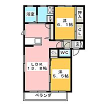 ウィスピアＡ  ｜ 三重県鈴鹿市野町中２丁目（賃貸アパート2LDK・1階・57.07㎡） その2