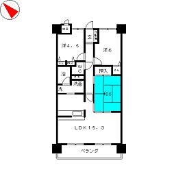 ラウムズ白子 3LDKの間取図画像