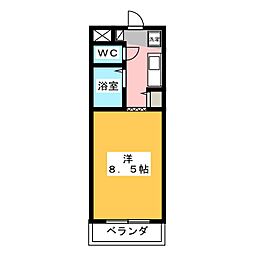 CHERRYBLOSSOM 1Kの間取図画像