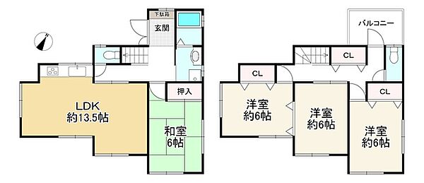 間取りを拡大表示