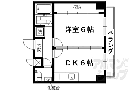 シャンバーグ東山 205 ｜ 京都府京都市東山区今熊野阿弥陀ケ峯町（賃貸マンション1DK・2階・30.61㎡） その2