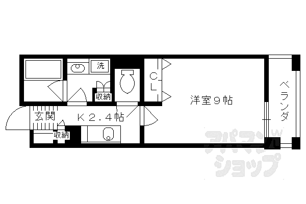 パインフィールド洛東 614｜京都府京都市山科区東野片下リ町(賃貸マンション1K・6階・30.93㎡)の写真 その2