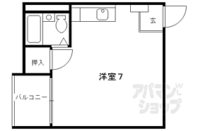 京都府京都市伏見区撞木町（賃貸マンション1R・2階・17.81㎡） その2