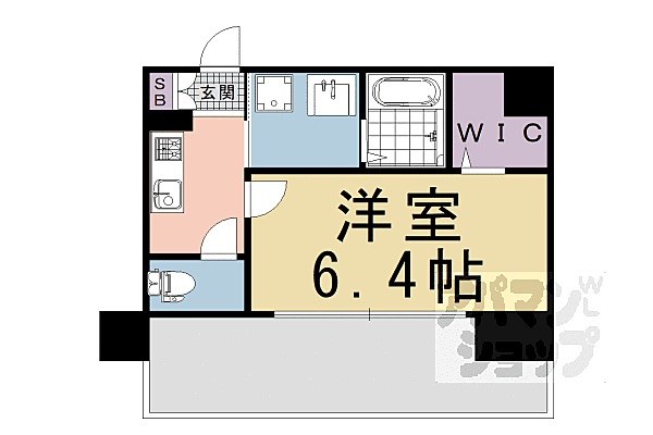 プレサンス　ＴＨＥ　ＫＹＯＴＯ東福寺　ＷＥＳＴ 612｜京都府京都市南区東九条宇賀辺町(賃貸マンション1K・6階・23.94㎡)の写真 その2