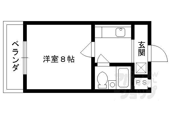 メゾンクレール 3C｜京都府京都市南区東九条西山町(賃貸マンション1K・3階・19.44㎡)の写真 その2