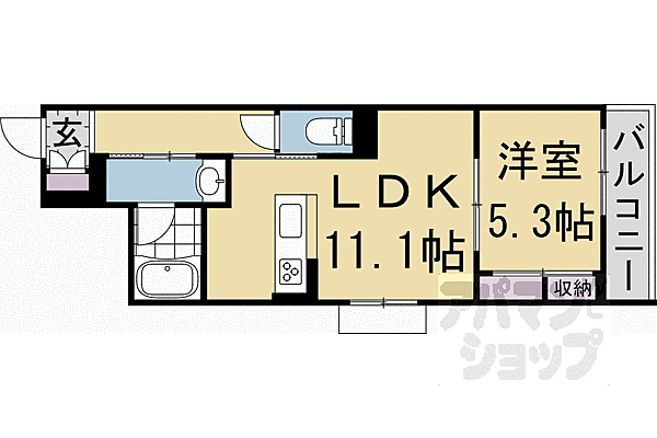 シャーメゾン六条荘 403｜京都府京都市下京区西洞院通六条下る西側町(賃貸マンション1LDK・4階・42.67㎡)の写真 その2