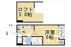 京都府京都市伏見区醍醐東合場町（賃貸アパート1R・1階・20.01㎡） その2