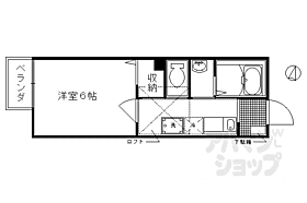 京都府京都市右京区梅津後藤町（賃貸アパート1K・2階・22.96㎡） その2