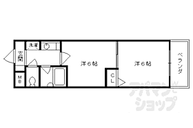 京都府京都市伏見区深草綿森町（賃貸マンション2K・5階・29.40㎡） その2