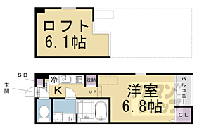 京都府京都市伏見区向島庚申町（賃貸アパート1R・2階・21.86㎡） その2