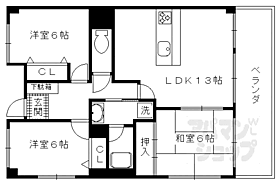 パインフィールド山科 204 ｜ 京都府京都市山科区御陵封ジ山町（賃貸マンション3LDK・2階・78.60㎡） その2