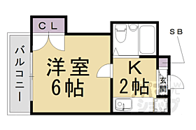 京都府京都市中京区西ノ京月輪町（賃貸マンション1K・3階・20.00㎡） その2