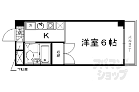 メゾンブランシュＢ 401 ｜ 京都府京都市南区上鳥羽苗代町（賃貸マンション1K・4階・18.00㎡） その2