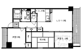 京都府京都市中京区西洞院蛸薬師下ル古西町（賃貸マンション3LDK・4階・67.36㎡） その2