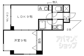 エクセレント山科 702 ｜ 京都府京都市山科区竹鼻竹ノ街道町（賃貸マンション1LDK・7階・40.00㎡） その2