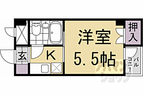 ヤングビレッジきりしま 205 ｜ 京都府長岡京市調子1丁目（賃貸マンション1K・2階・17.01㎡） その2