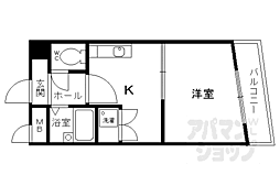 ハイムリッツ 1Kの間取図画像