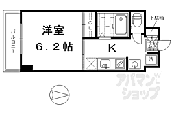 メゾンマロニエ 2階1Kの間取り