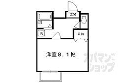 京阪本線 藤森駅 徒歩15分の賃貸アパート 2階1Kの間取り