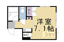 ＡＲＫ・ＢＷ 2階1Kの間取り