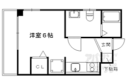 エルベソレイユ 3階ワンルームの間取り