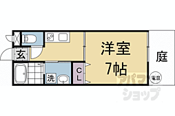 コフレ八反畑 106 1階1Kの間取り