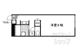 京阪本線 伏見桃山駅 4kmの賃貸アパート 2階1Kの間取り