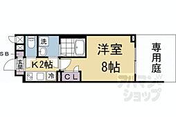 グランカーサ京都駅前 1階1Kの間取り