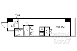 ＫＩＮＤ（ＥＮ）ＩＩＩ北館 7階1Kの間取り