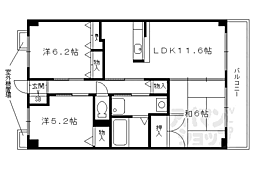 ワンネス21 3階3LDKの間取り