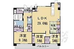 Ｃａｓａ洛南 501 5階4LDKの間取り