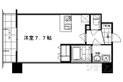 エスリード烏丸五条駅前 1Kの間取図画像