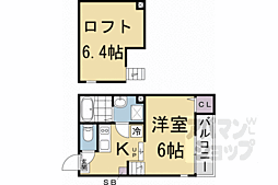 ハーモニーテラス景勝町 1Kの間取図画像