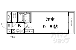 雅パレス 1Kの間取図画像
