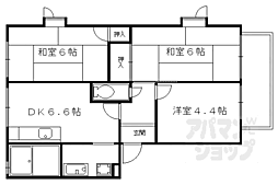 ラテール音羽 3DKの間取図画像