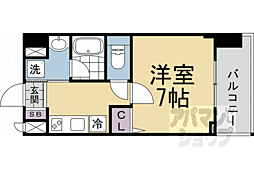 ベラジオレガシー京都西七条 1Kの間取図画像