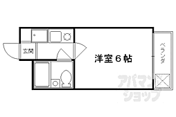 メゾンリヴゴーショ 1Kの間取図画像