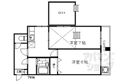 レオパレス久世 2Kの間取図画像
