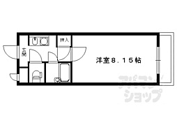 カントリーベア 1Kの間取図画像